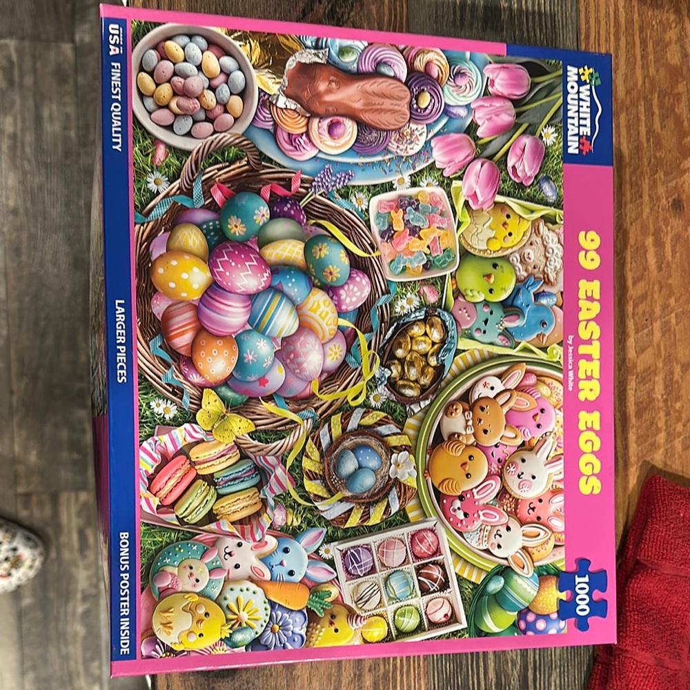 White Mountain 99 Easter Eggs Puzzle - Vibrant Colors